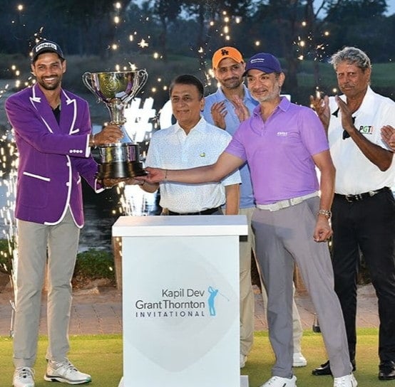 Angad Cheema dominates final round with a 66 to win Kapil Dev Grant Thornton Invitational 2025