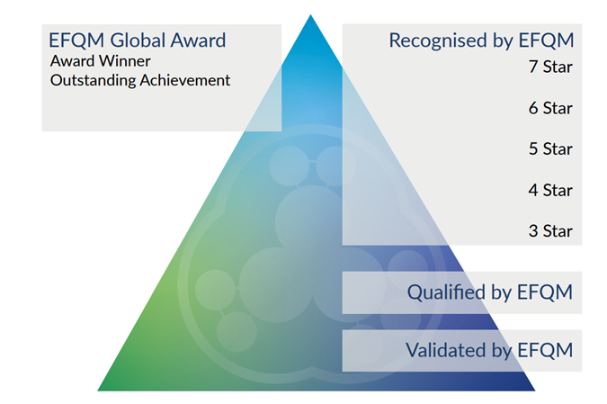 Levels of  EFQM foundation training by Grant Thornton Bharat