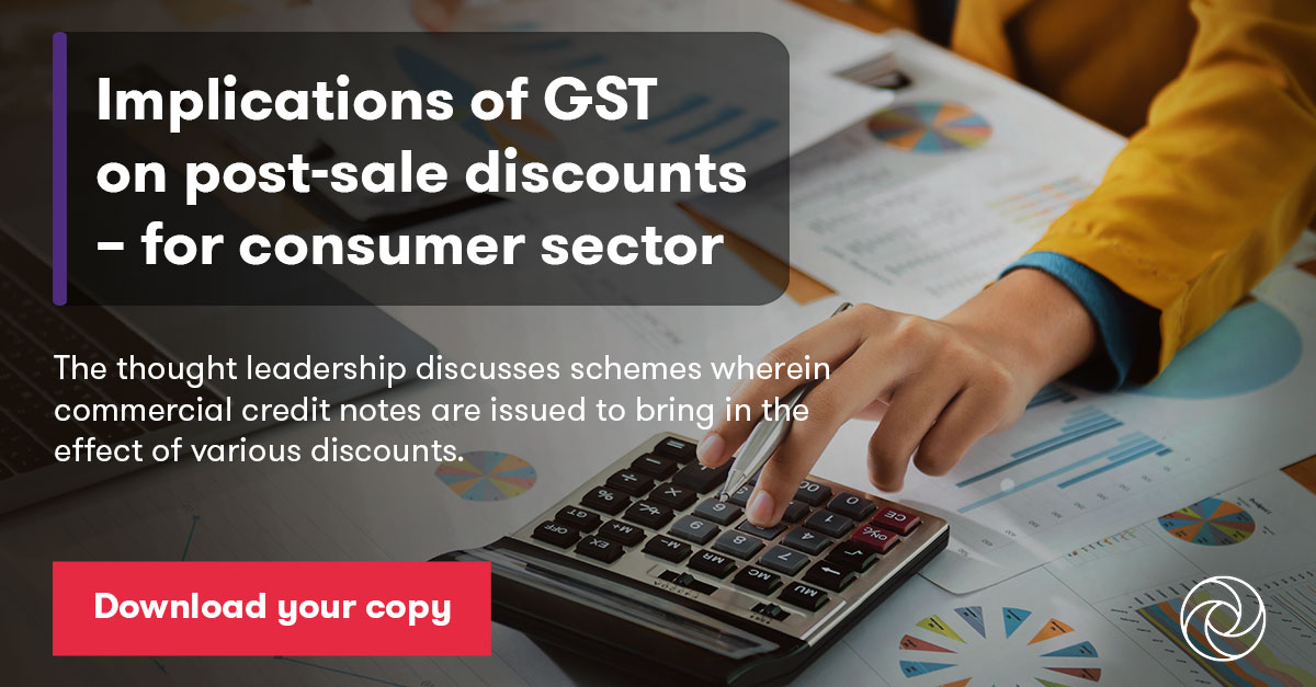 Implications of GST on postsale discounts for consumer sector