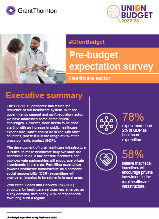Pre-budget expectations | Healthcare