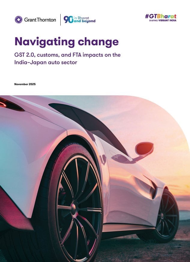 GST 2.0 Impact on the India-Japan automotive sector, report by Grant Thornton Bharat